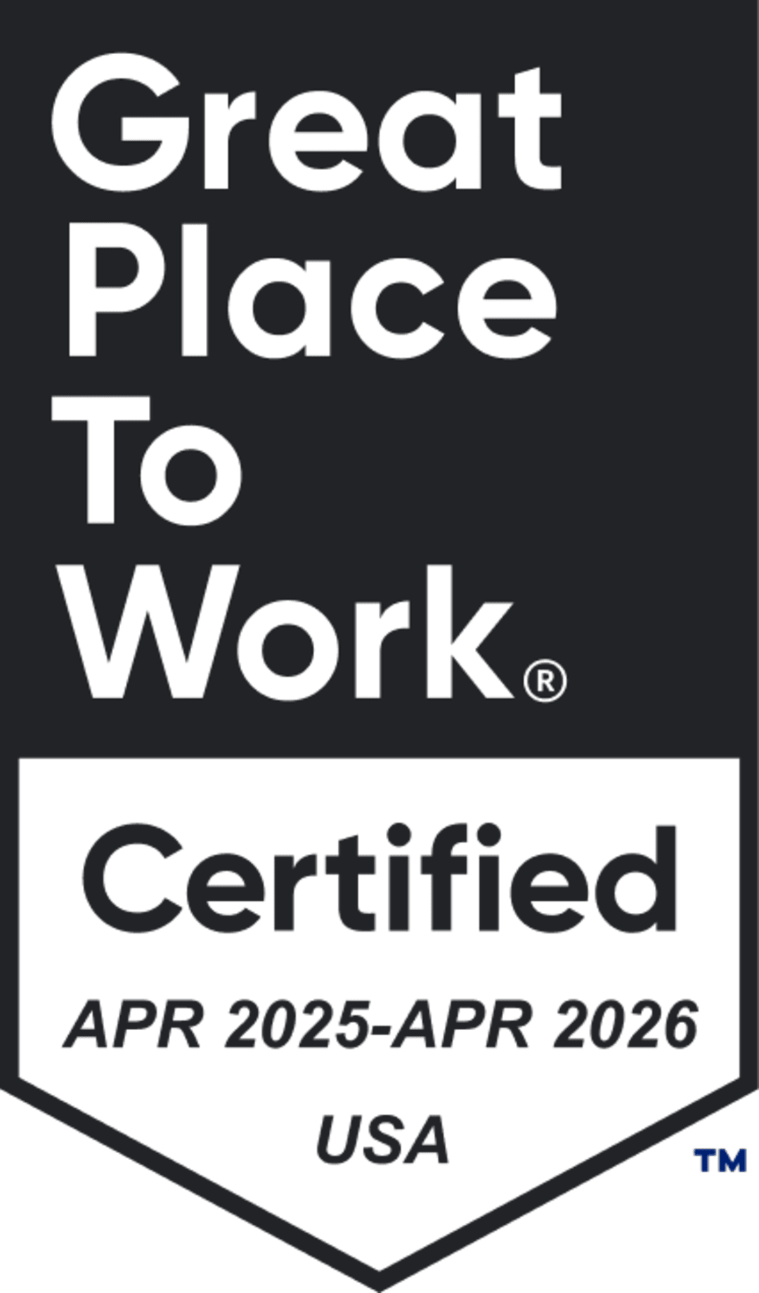 Great Place To Work Certified: USA
