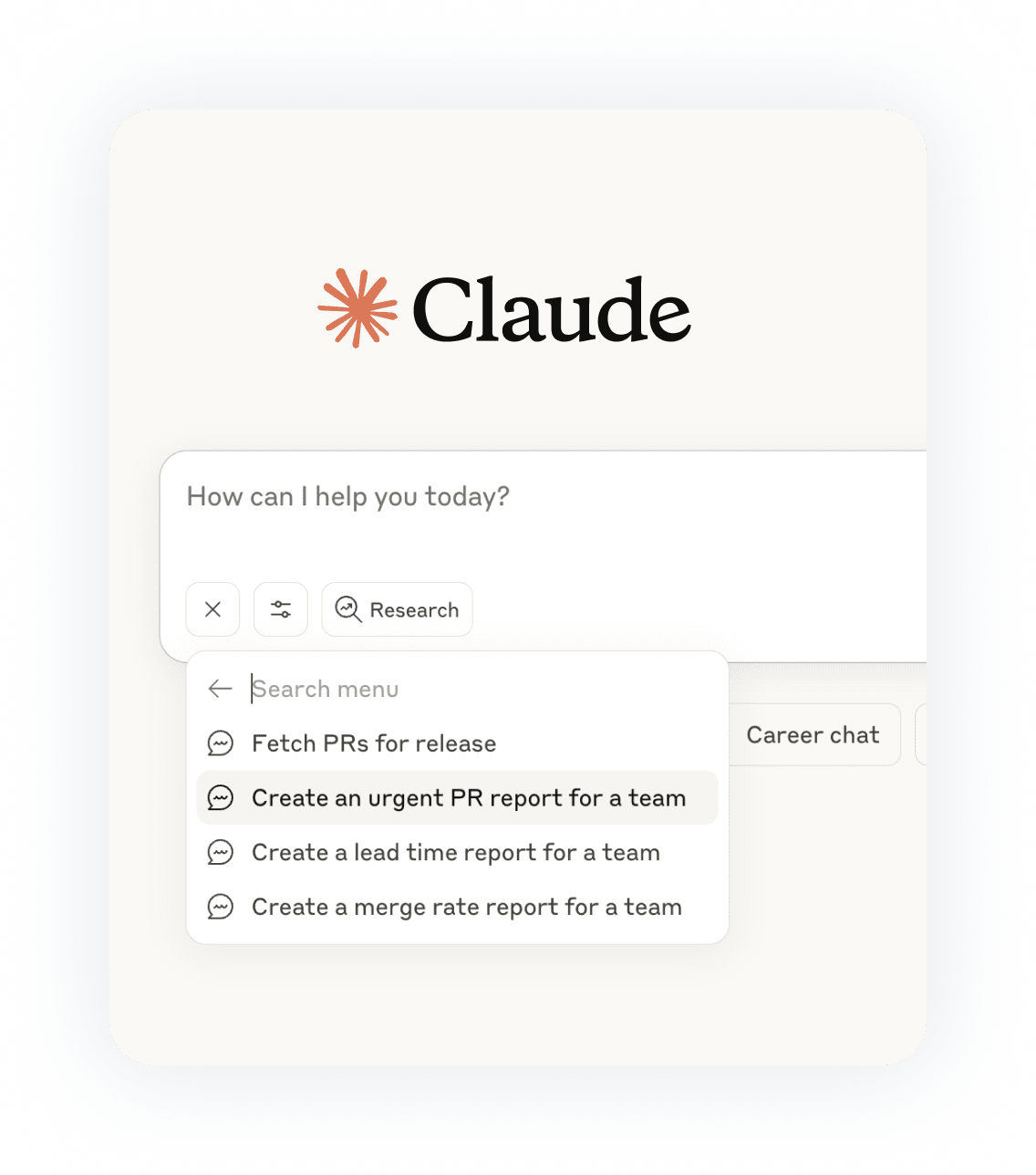 Claude: How can I help you today?