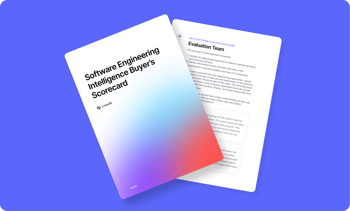 Cover of The Software Engineering Intelligence Buyer's Scorecard