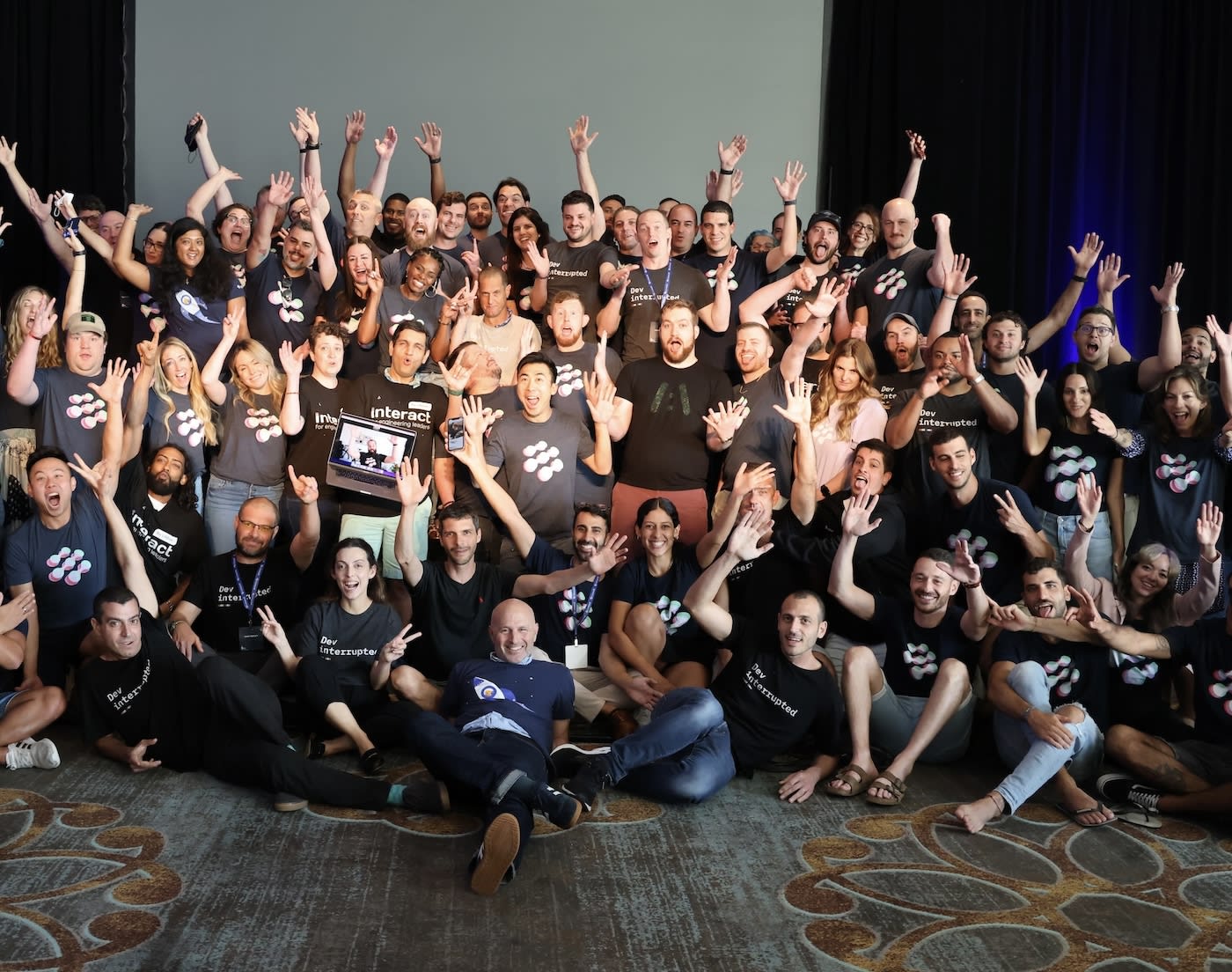 Group photograph of LinearB Employees