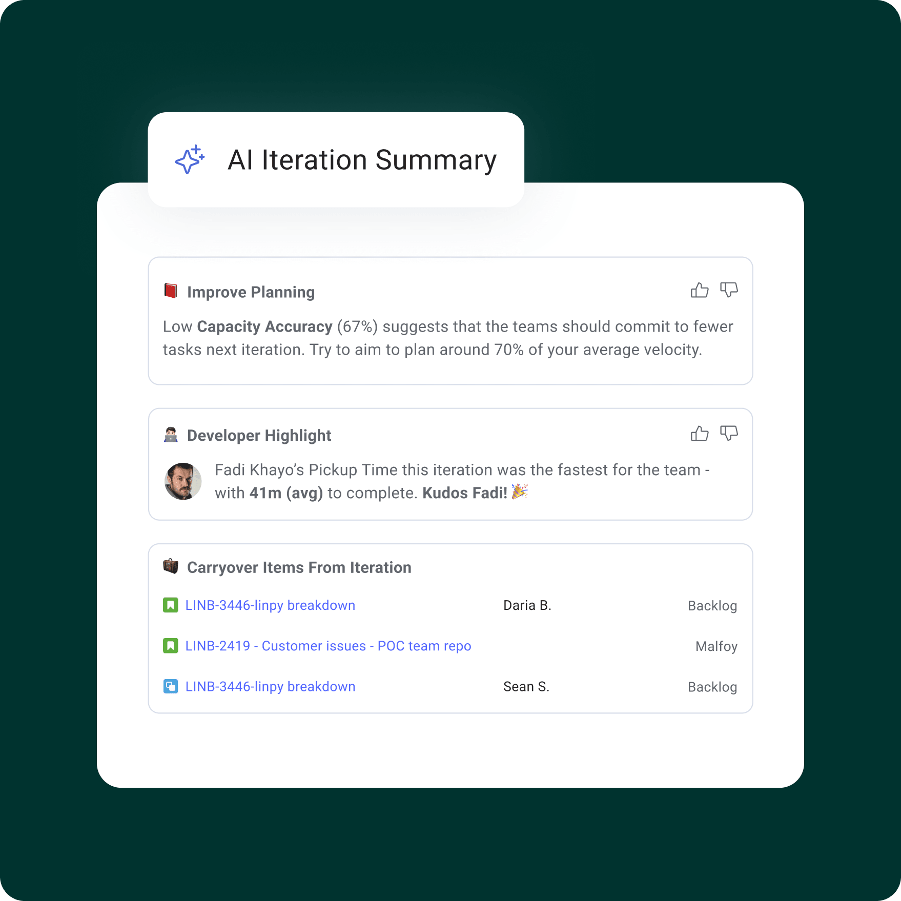 AI Iteration Summary: Improve planning, Low Capacity Accuracy.
