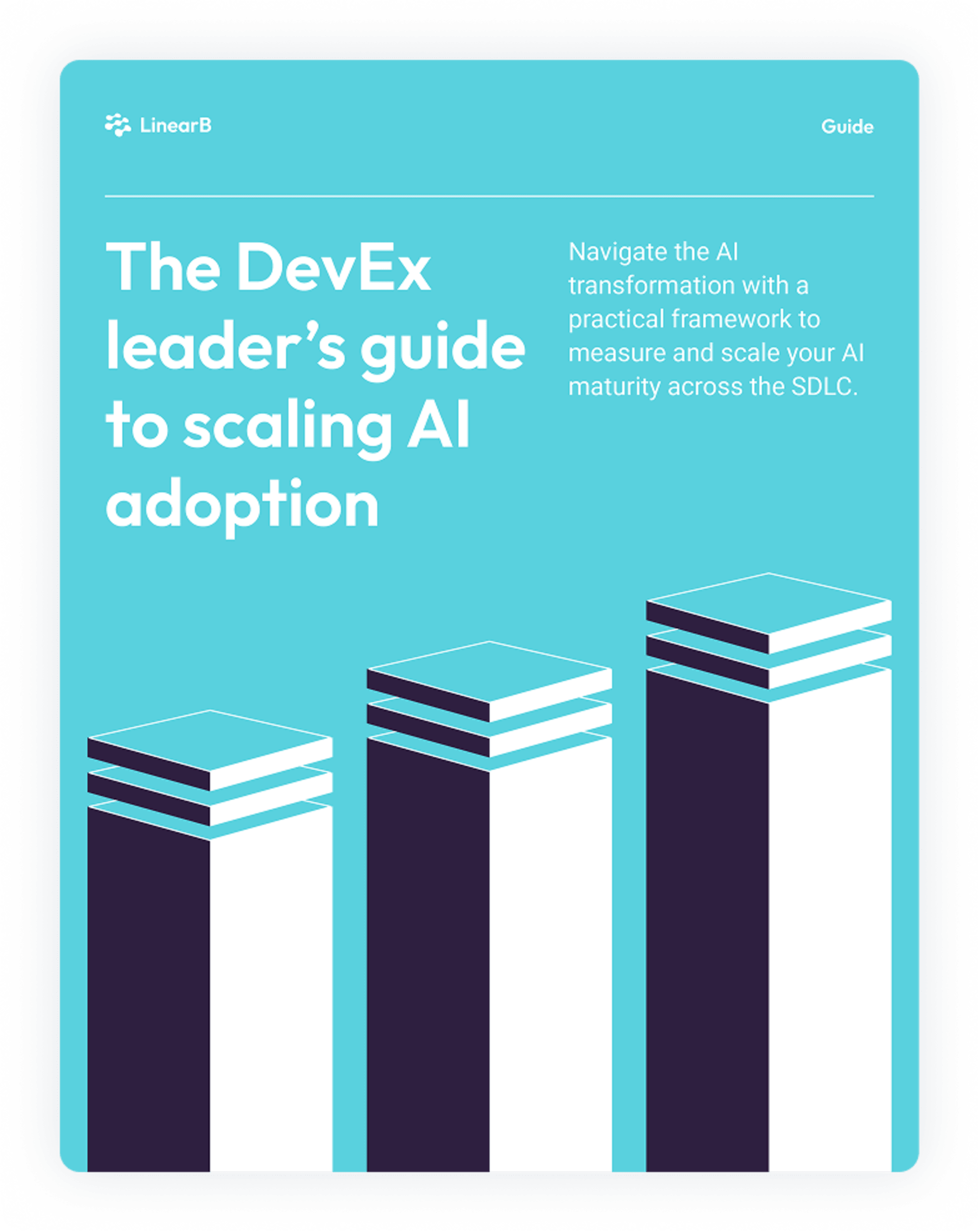 Cover of The DevEx leader's guide to scaling AI adoption.