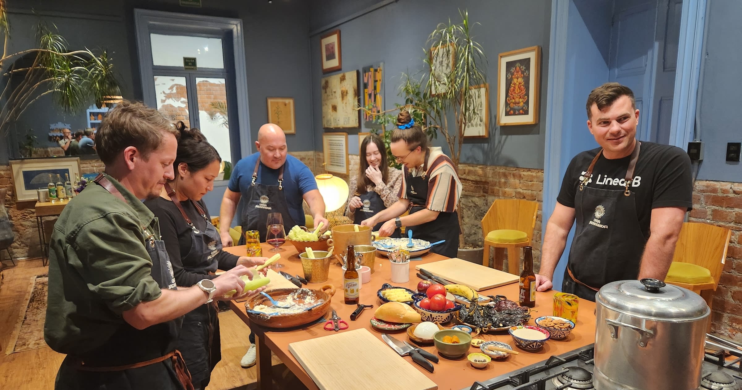 Group photograph of LinearB Employees