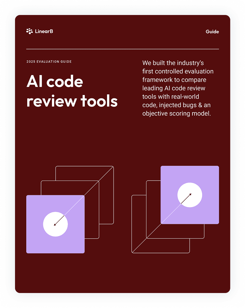Cover of AI code review tools.