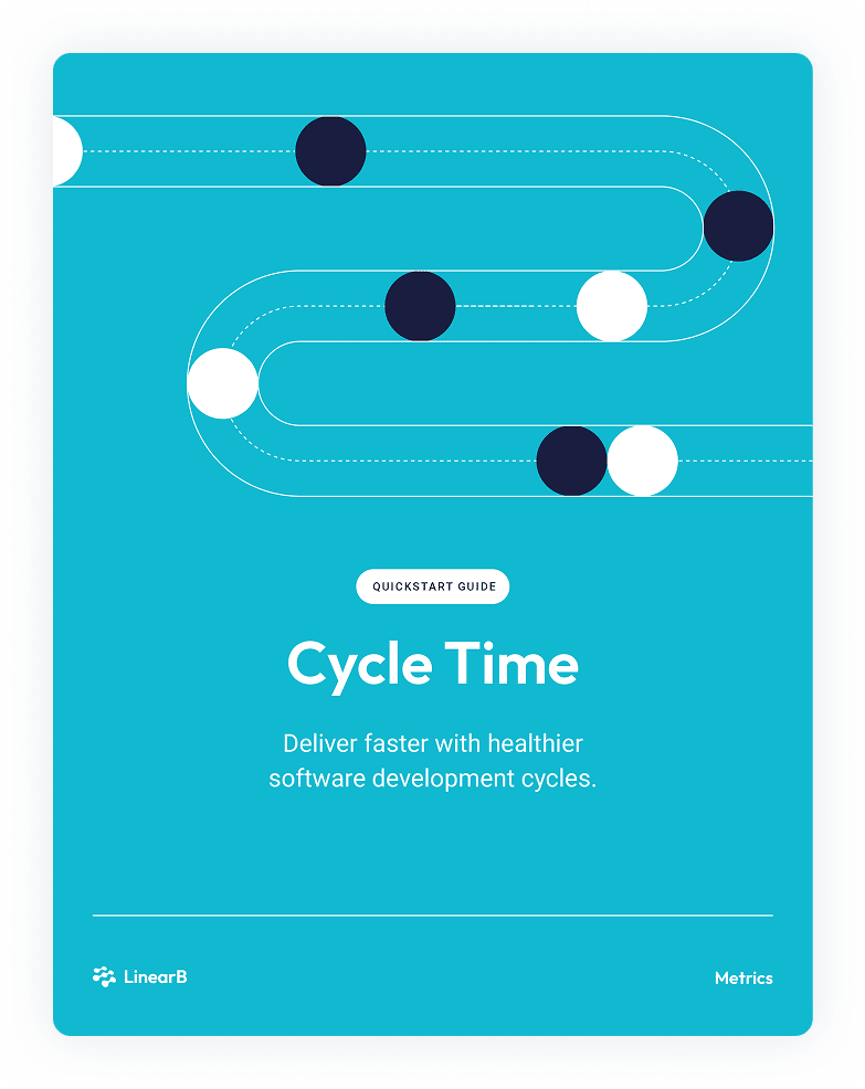 Cover of Cycle Time Quickstart metrics guide.