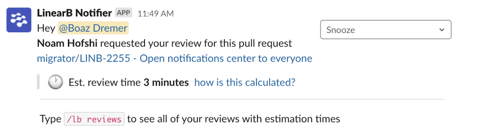 Estimated review time alert.png