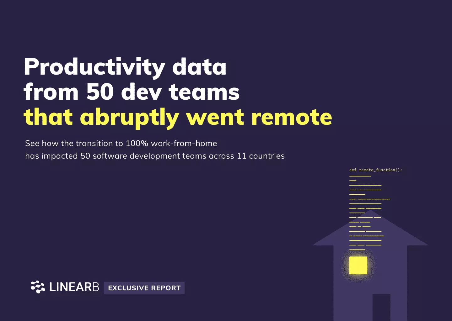 Productivity data from 50 dev teams: Report