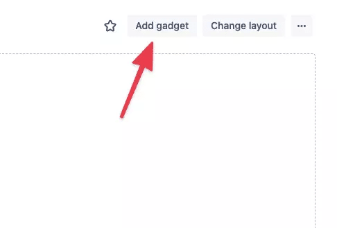 Screenshot of add gadget to Jira dashboard