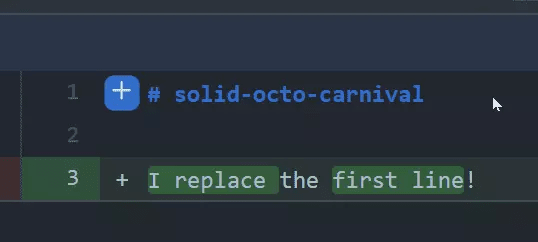 github code review comment on specific line